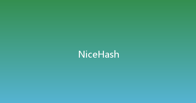 NiceHash 