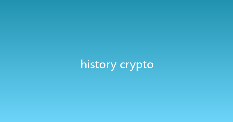 history crypto 